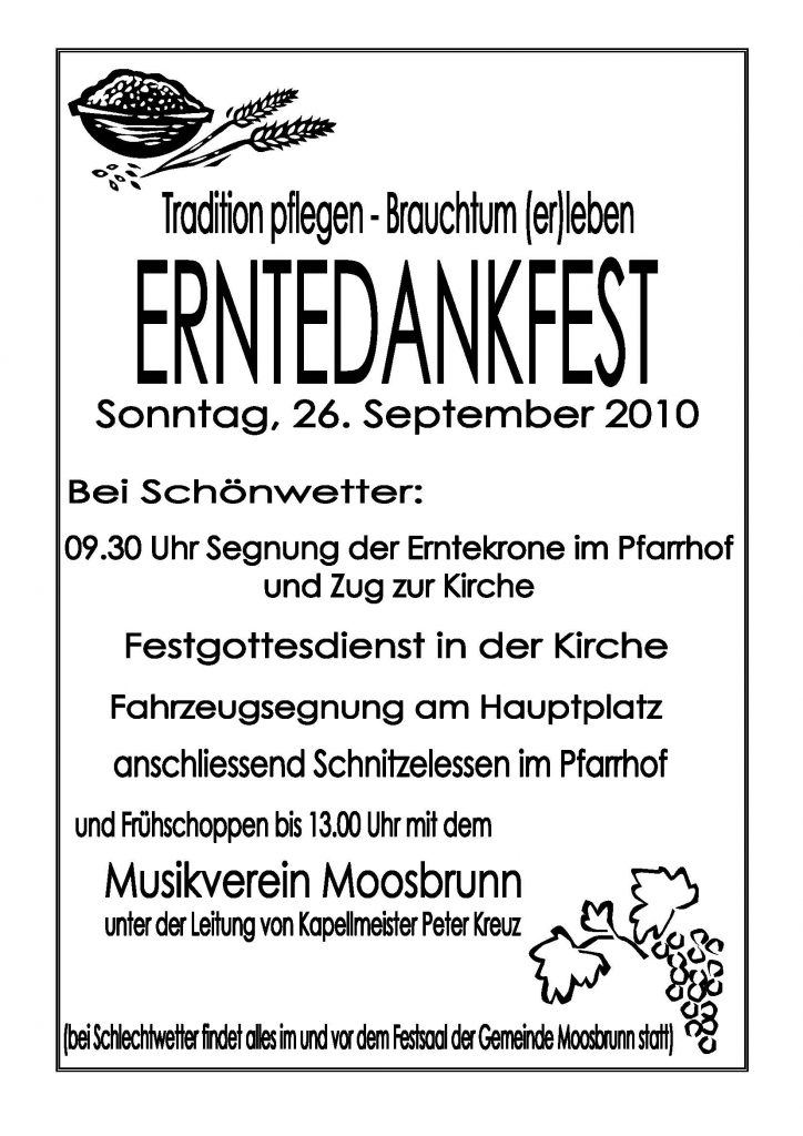 Erntedankfest 2010
