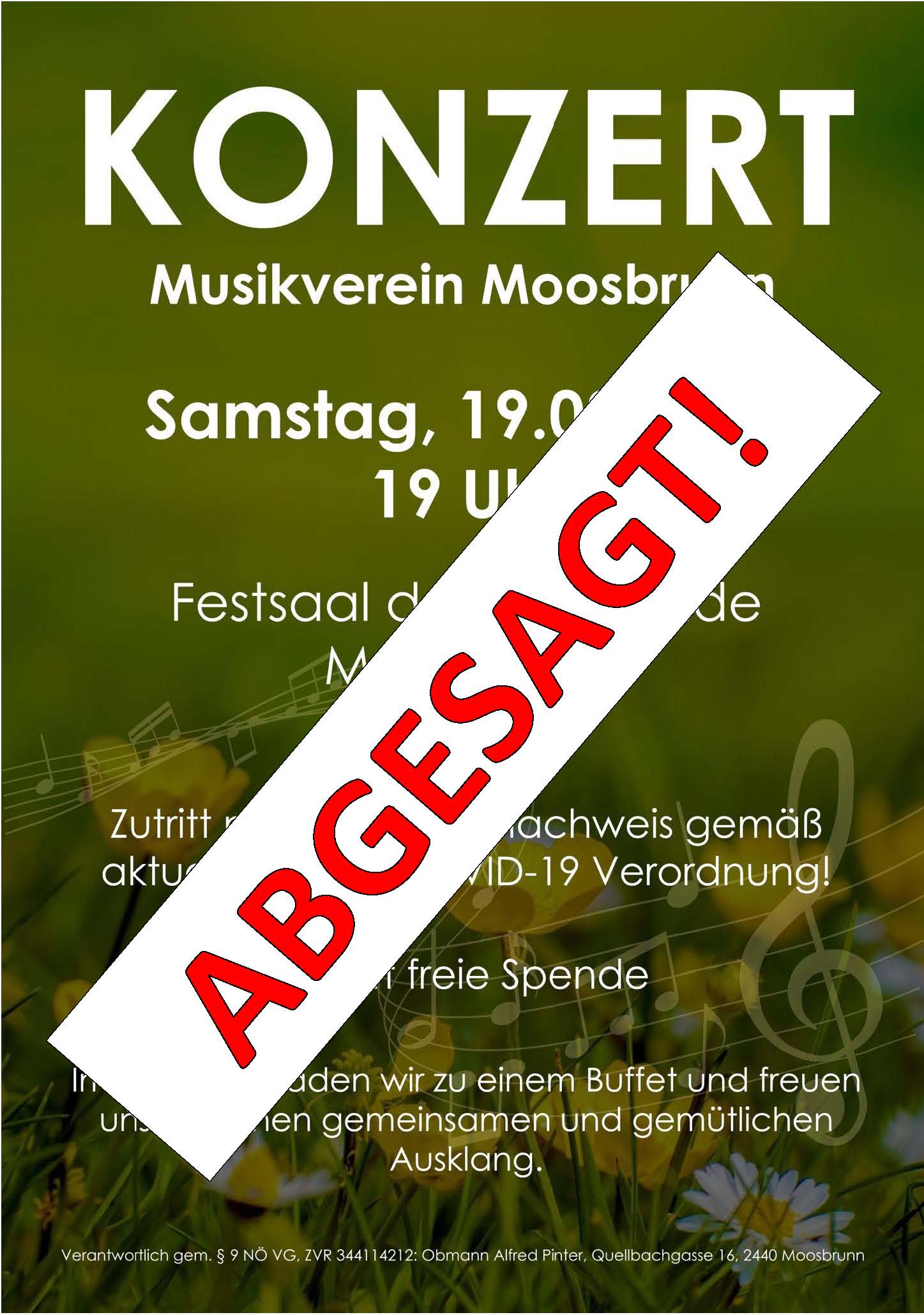 Konzert März 2022 – ABGESAGT!