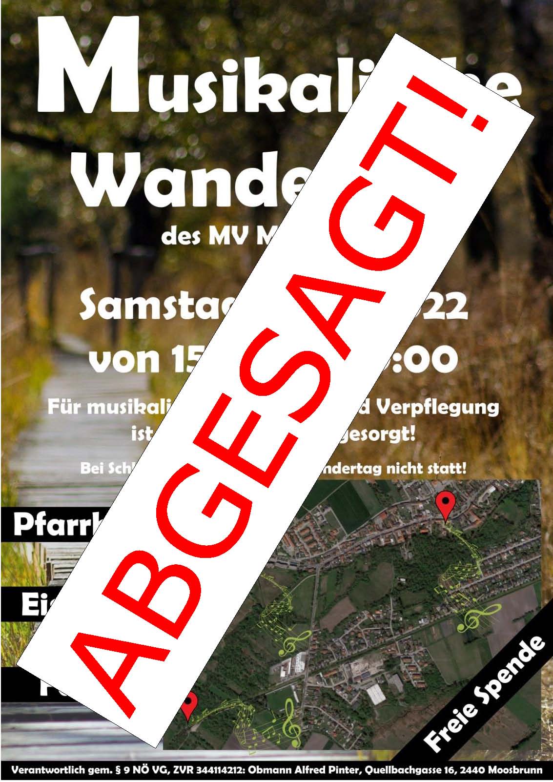 Musikalische Wanderung 2022 – ABGESAGT!