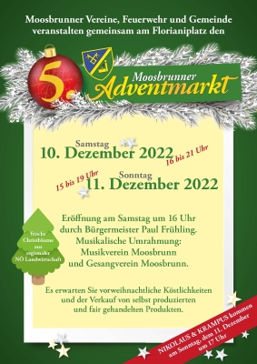 Moosbrunner Adventmarkt 2022 (Vorschau)
